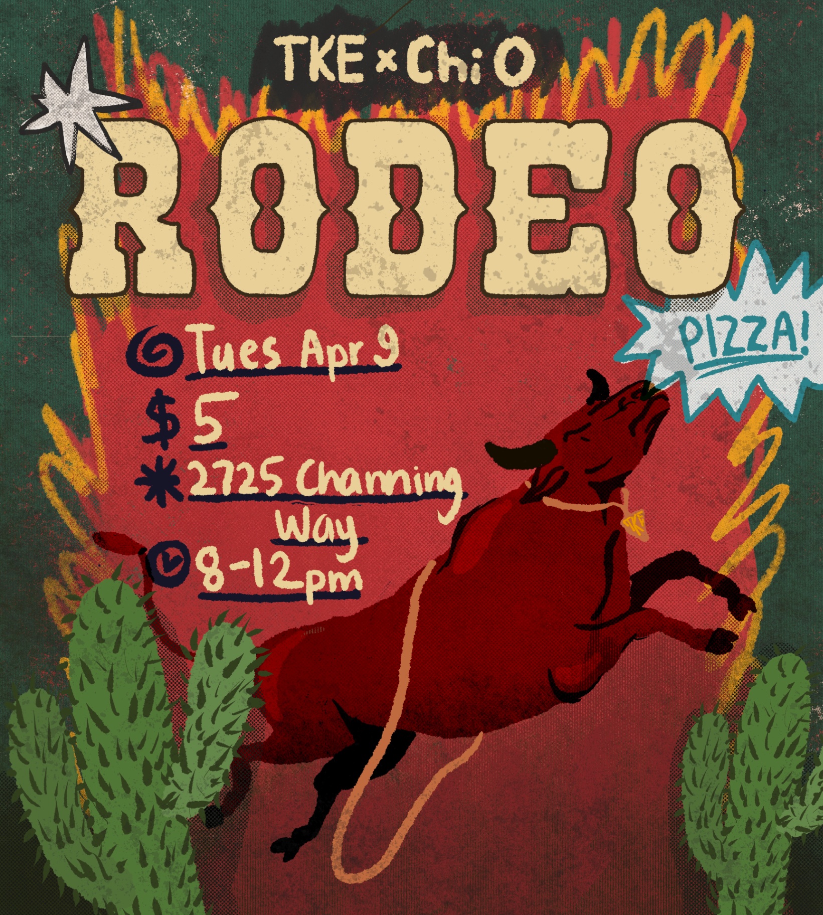 TKE × Chi O Rodeo - event poster