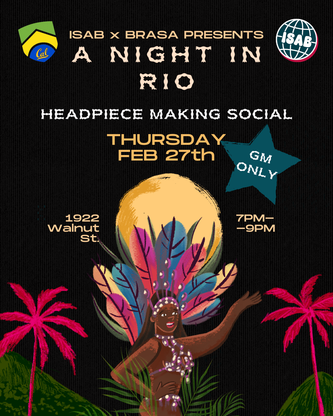 ISAB × BRASA headpiece-making social