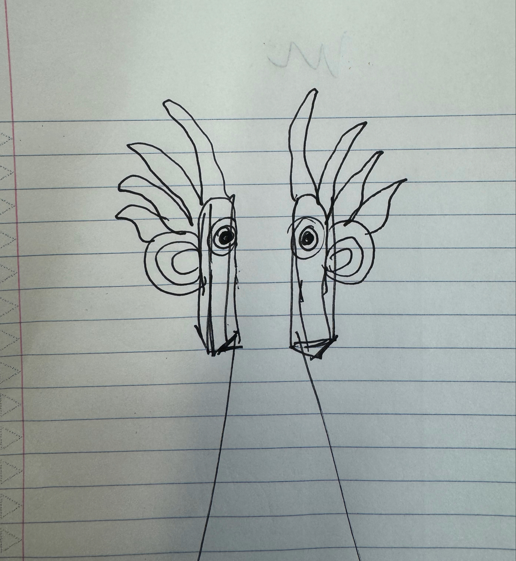 Initial mask sketch - Yaka tradition study