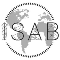 Legacy ISAB mark - wireframe globe with ISAB wordmark